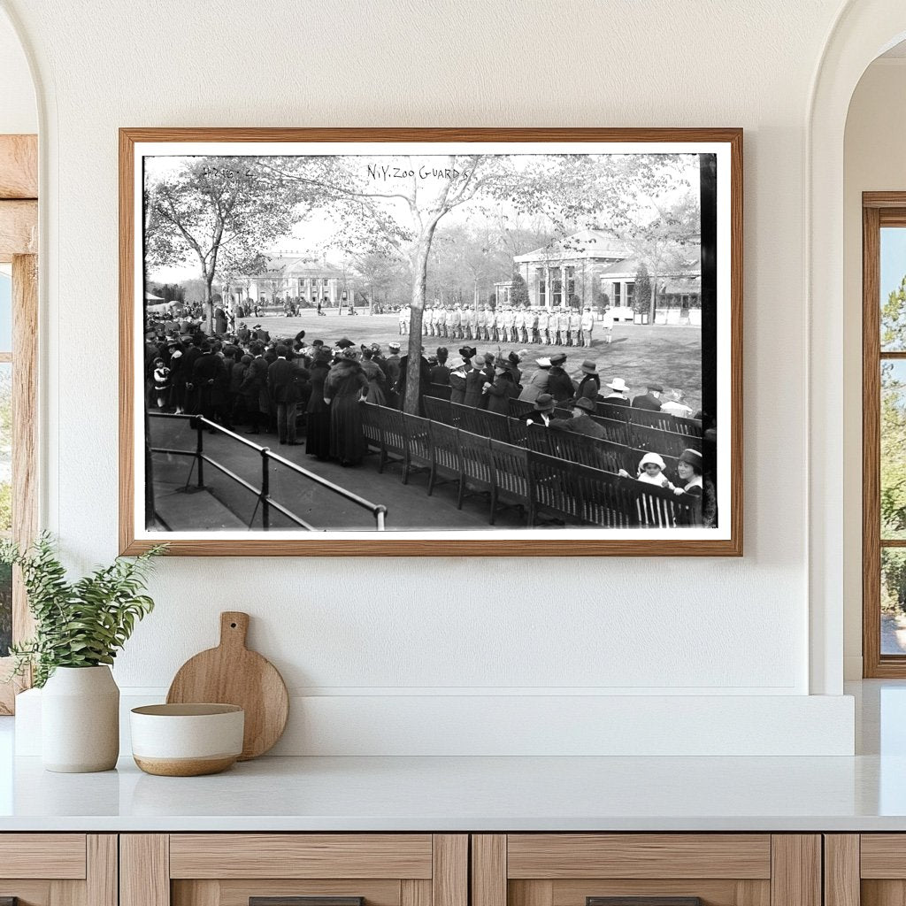 Vintage Zoo Guards at New Yorks Early 20th Century Zoo