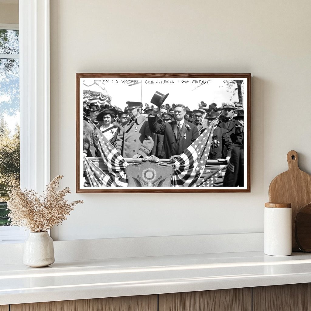 1917 Historic Gathering: Whitman Family & General Bell