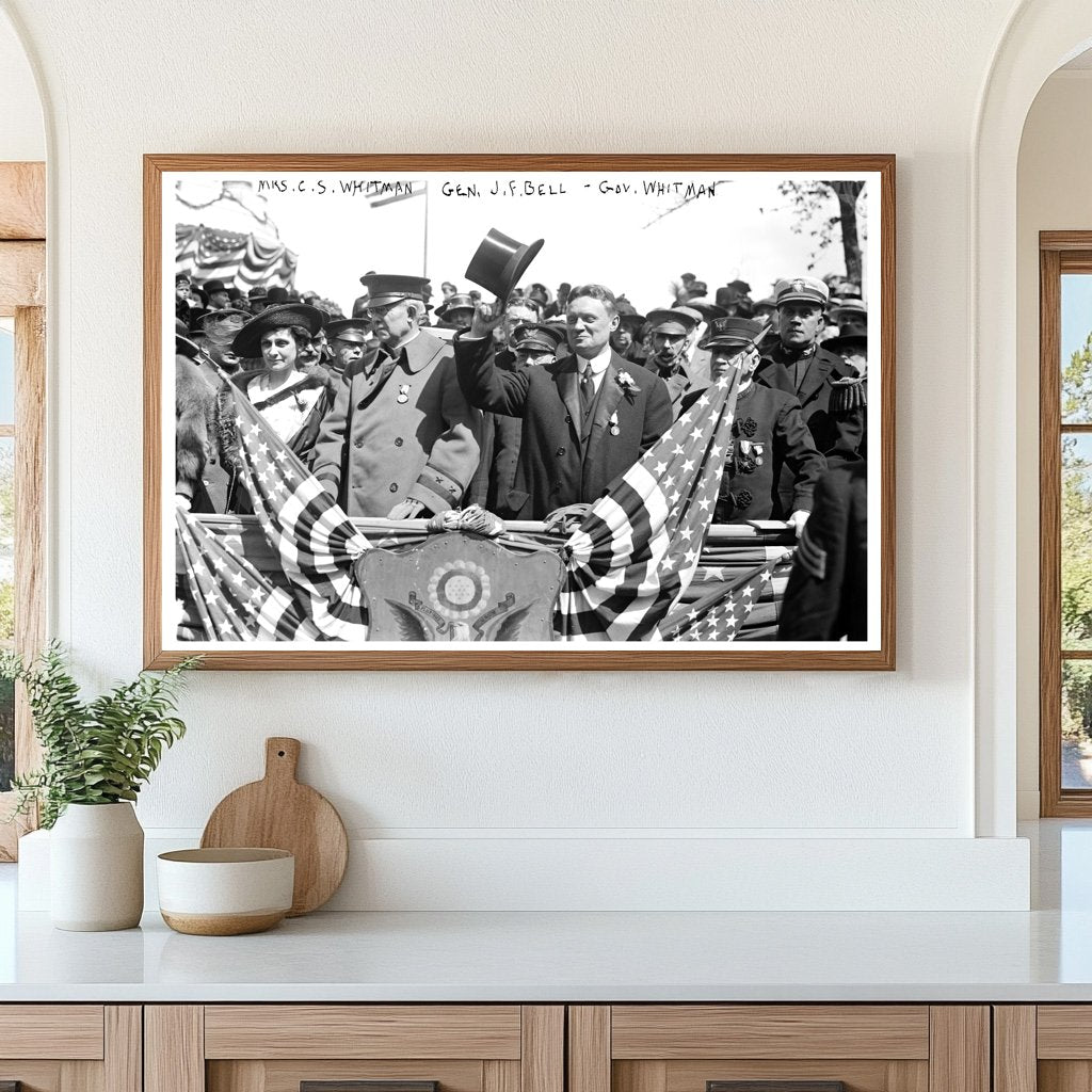 1917 Historic Gathering: Whitman Family & General Bell