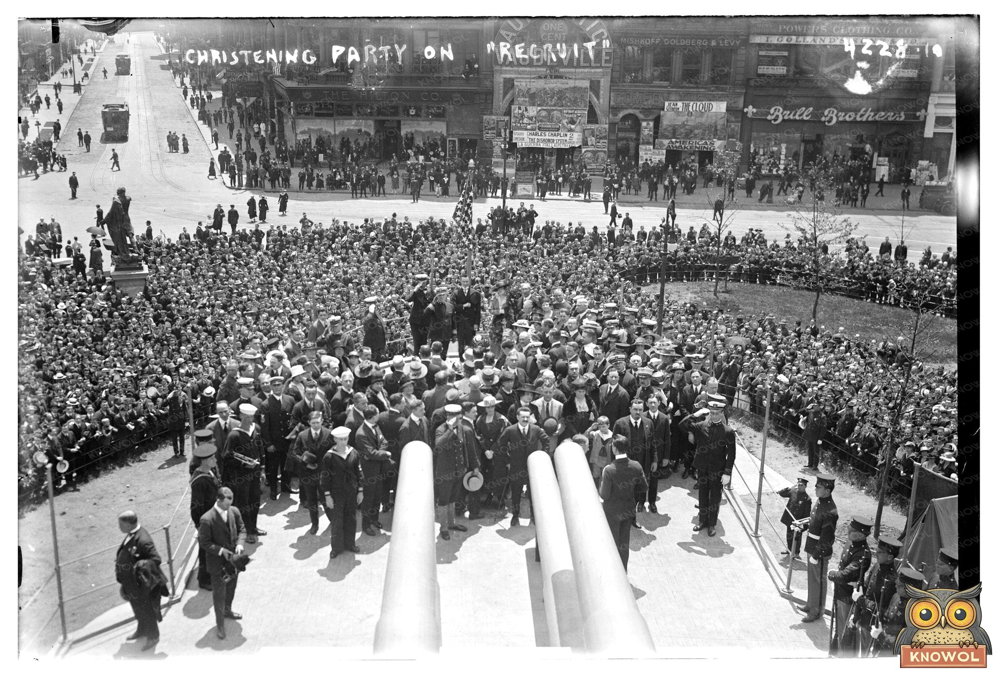 1917 Christening Celebration Aboard the RECRUIT Ship