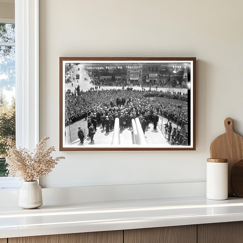 1917 Christening Celebration Aboard the RECRUIT Ship