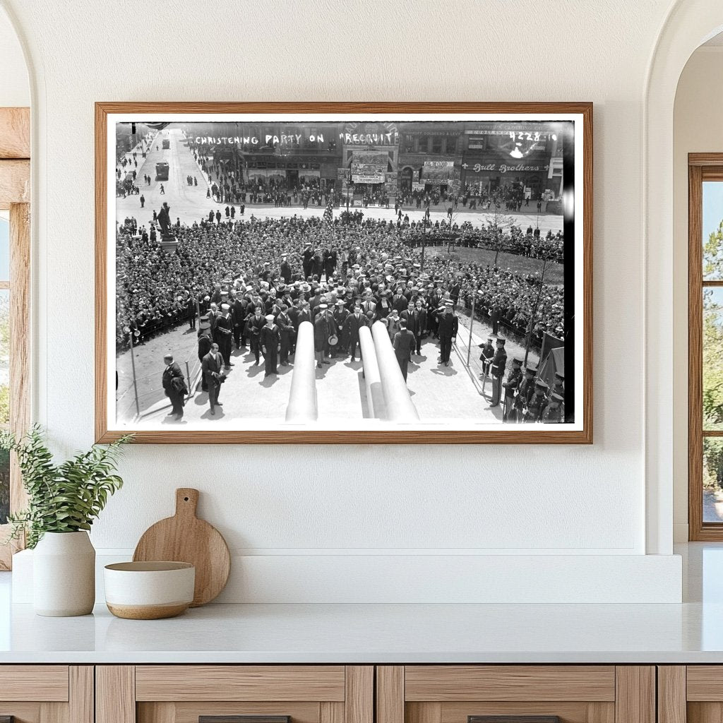 1917 Christening Celebration Aboard the RECRUIT Ship