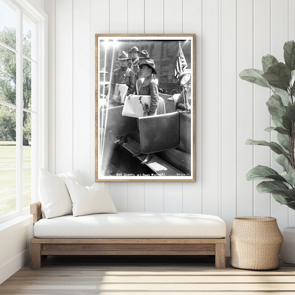 1917 Boy Scouts Fundraising for WWI Bonds