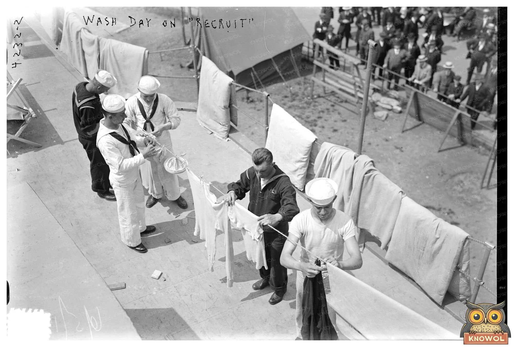 1917 Domestic Life Aboard USS Recruit Training Ship