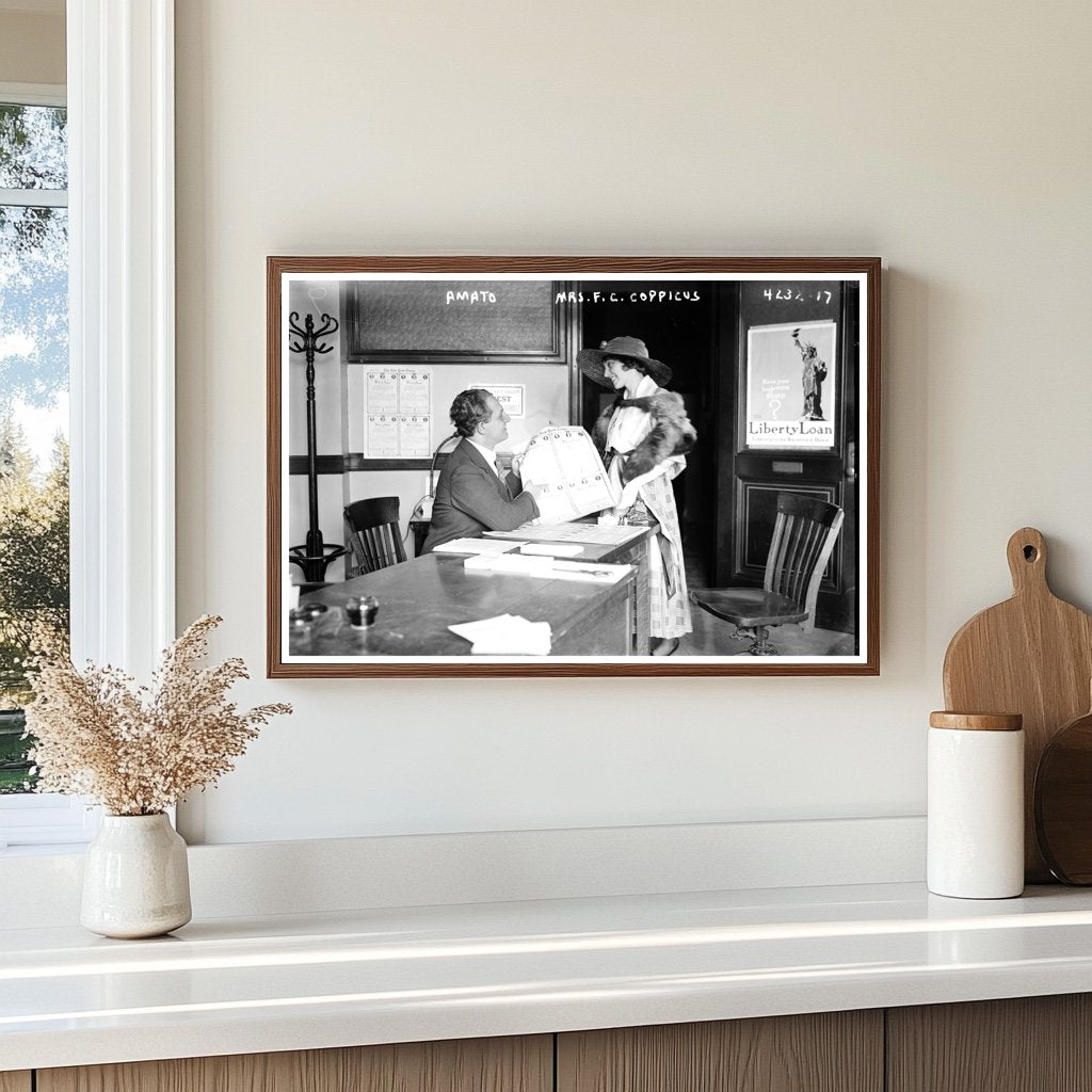 1917 Portrait of Amato with Mrs. F.C. Coppicus