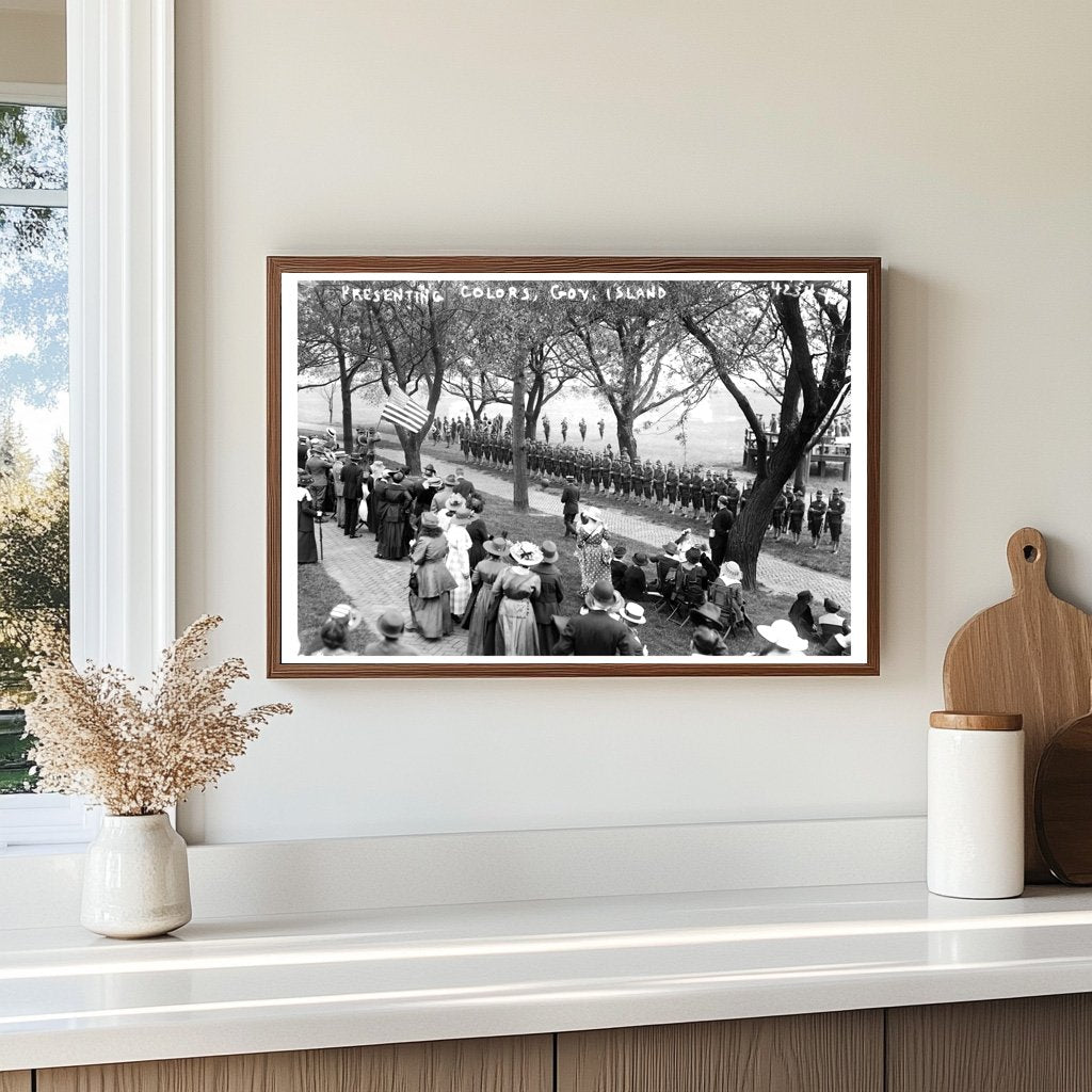 Historic Military Ceremony on Governors Island, 1915-1920