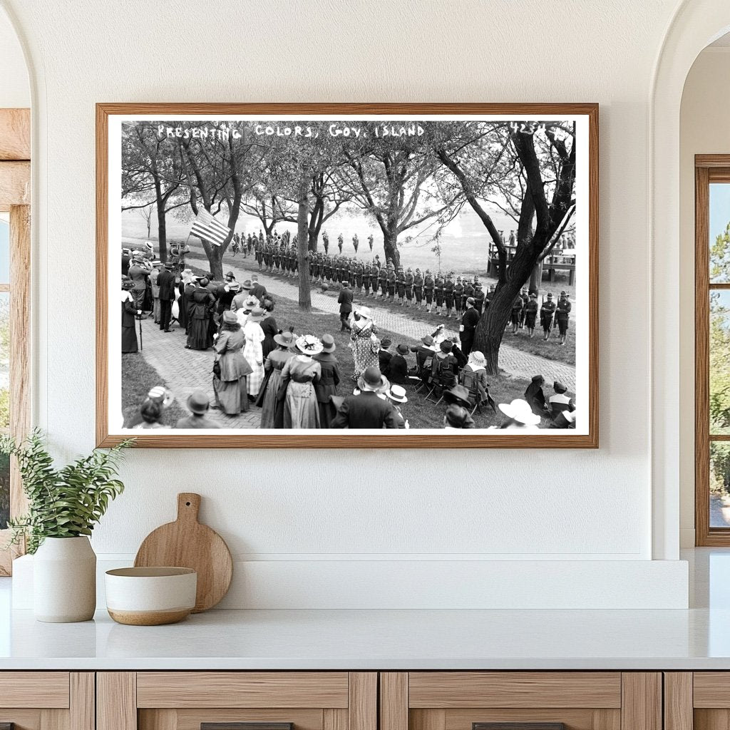 Historic Military Ceremony on Governors Island, 1915-1920