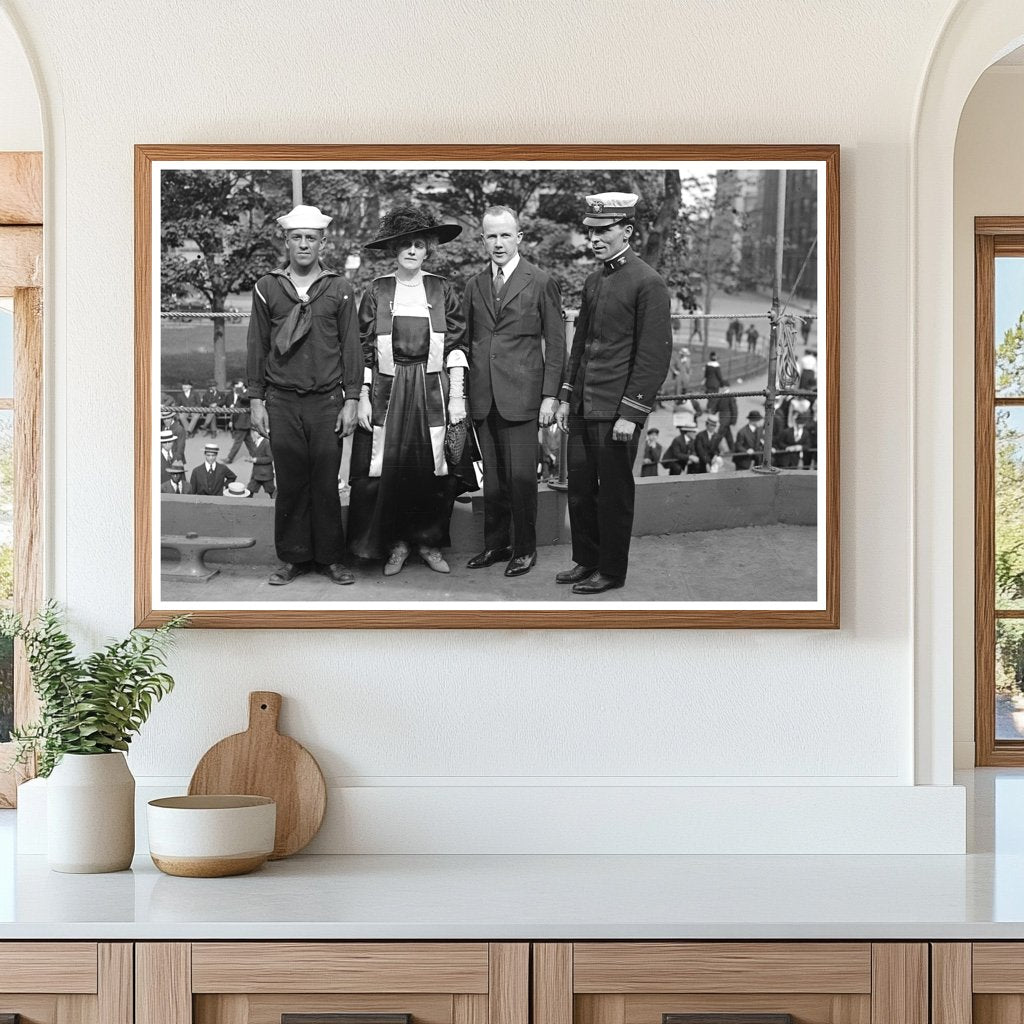 1917 WWI Era Portrait: Mrs. Harriman & Allies