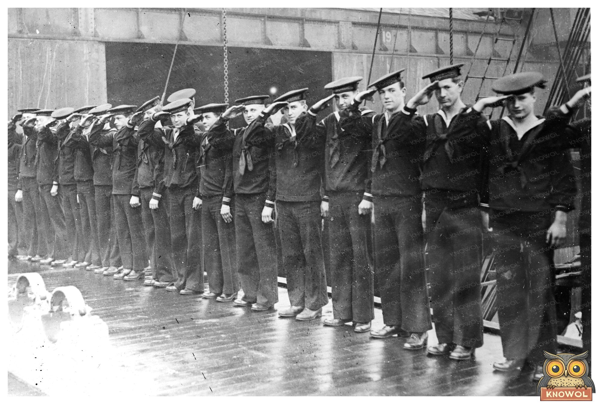 1917 American Sailors Honor King George V