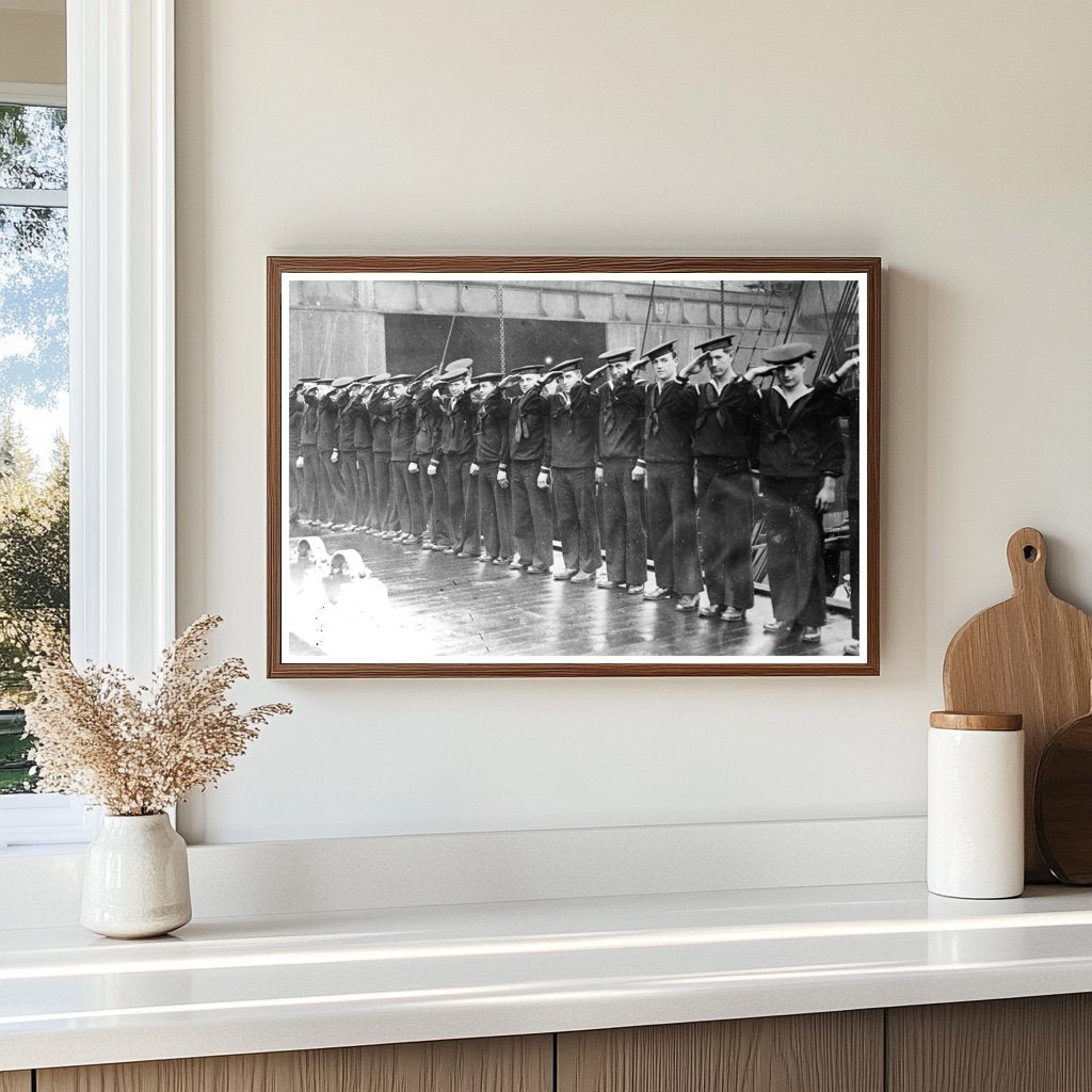 1917 American Sailors Honor King George V