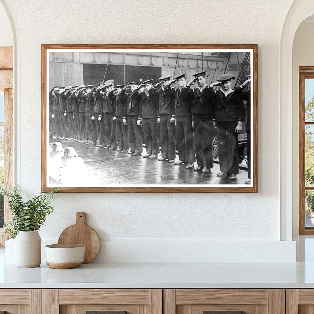 1917 American Sailors Honor King George V