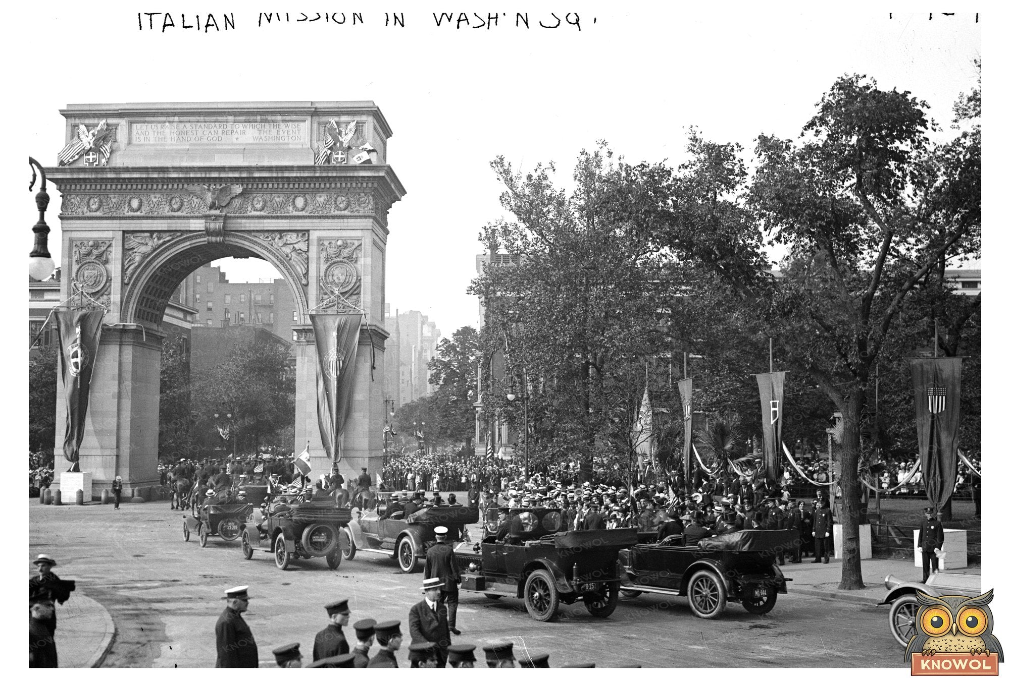 1917 Italian Community Gathering in Washington Square