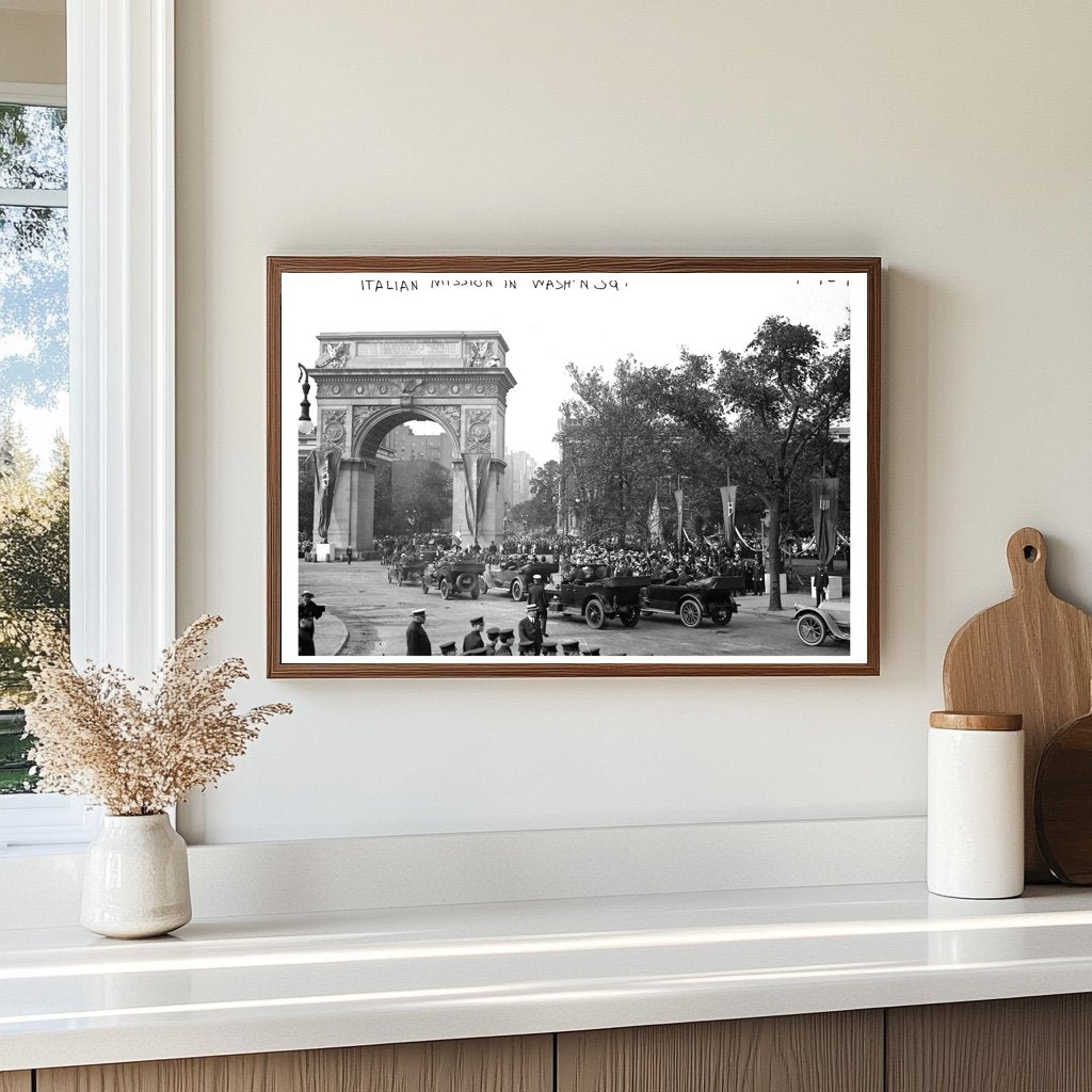 1917 Italian Community Gathering in Washington Square