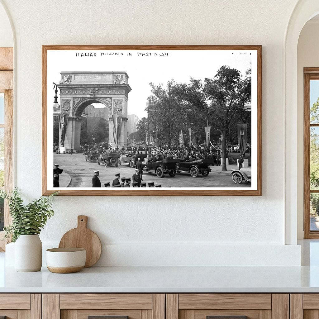 1917 Italian Community Gathering in Washington Square