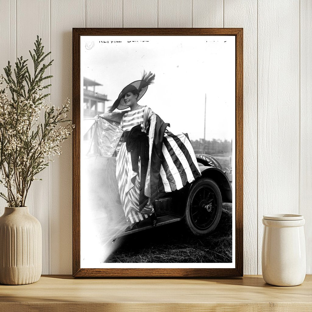 1917 Portrait of Nephile Bunnell in Vintage Style