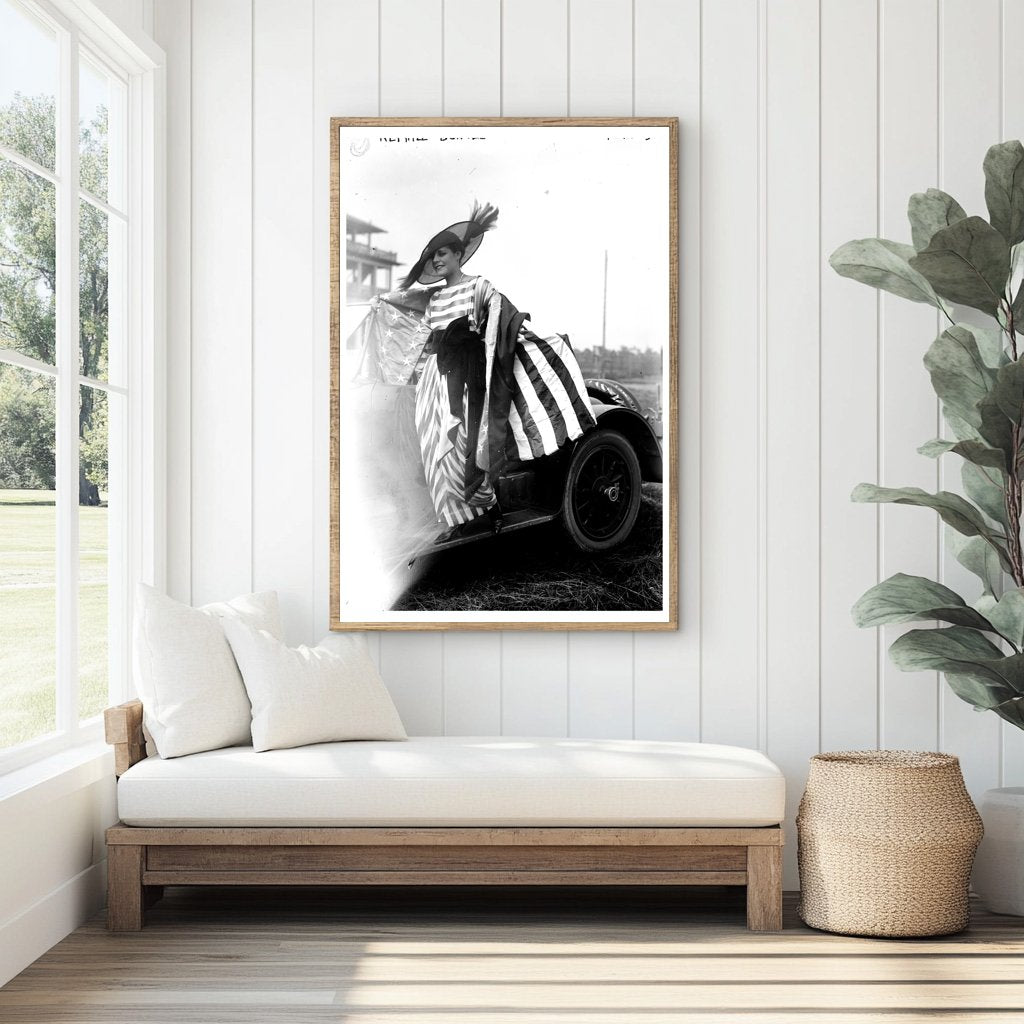 1917 Portrait of Nephile Bunnell in Vintage Style