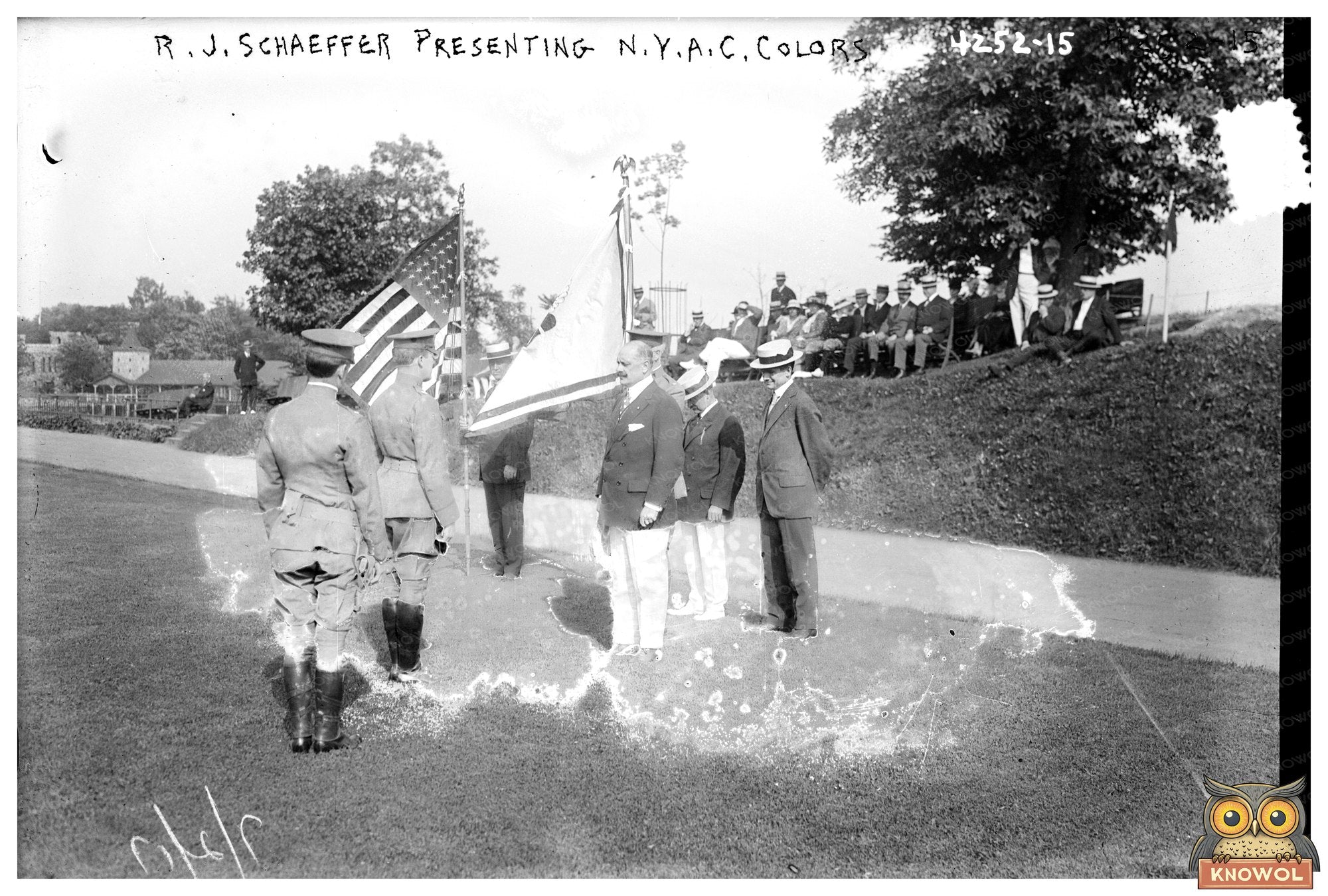 Historic 1917 Ceremony: N.Y.A.C. Colors Presentation