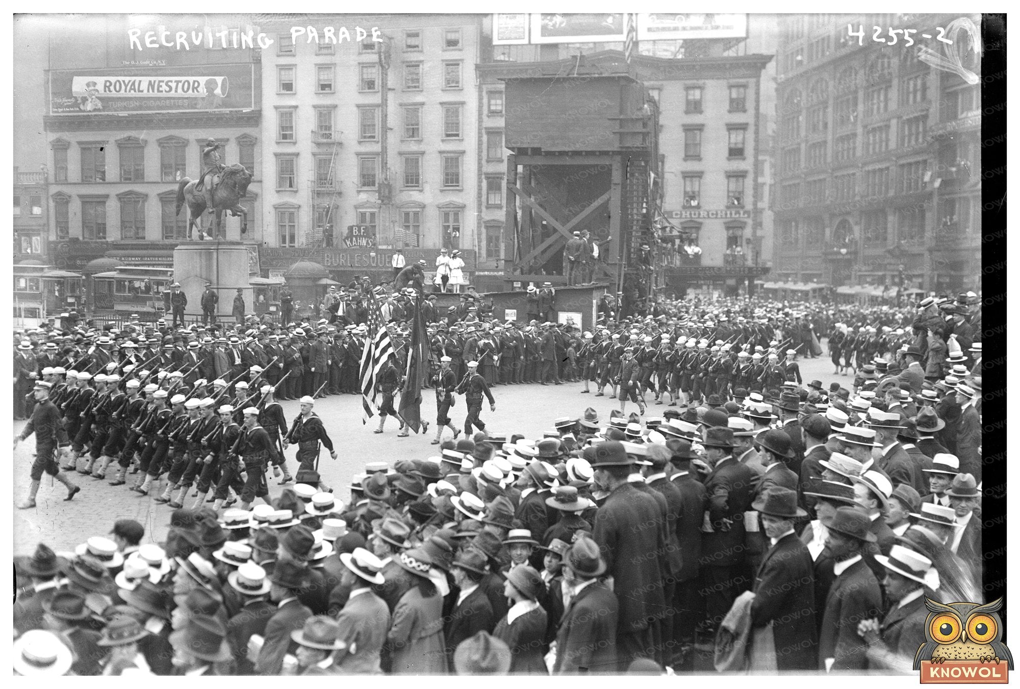 1917 World War I Recruiting Parade in America