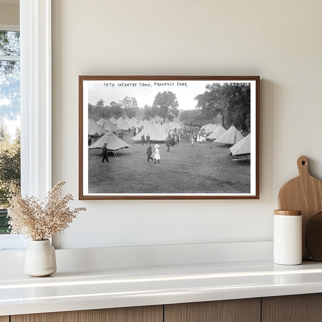 14th Infantry Camp in Prospect Park, 1915-1920