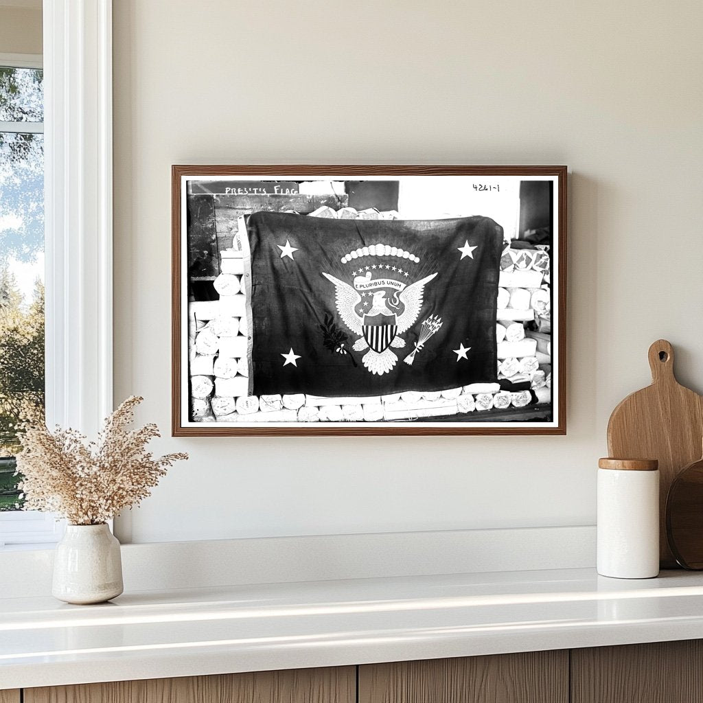 1917 Presidential Flag on Display: A Historic Emblem