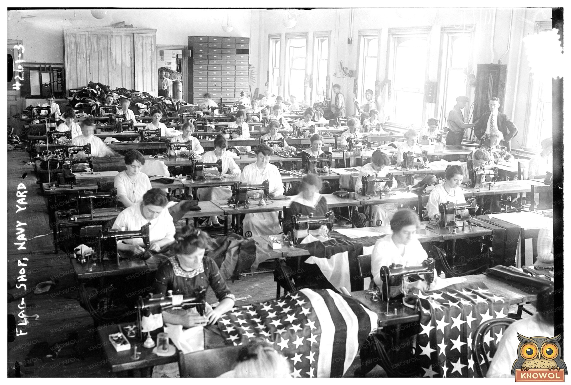 1917 Navy Yard Flag Shop: A WWII Era Scene