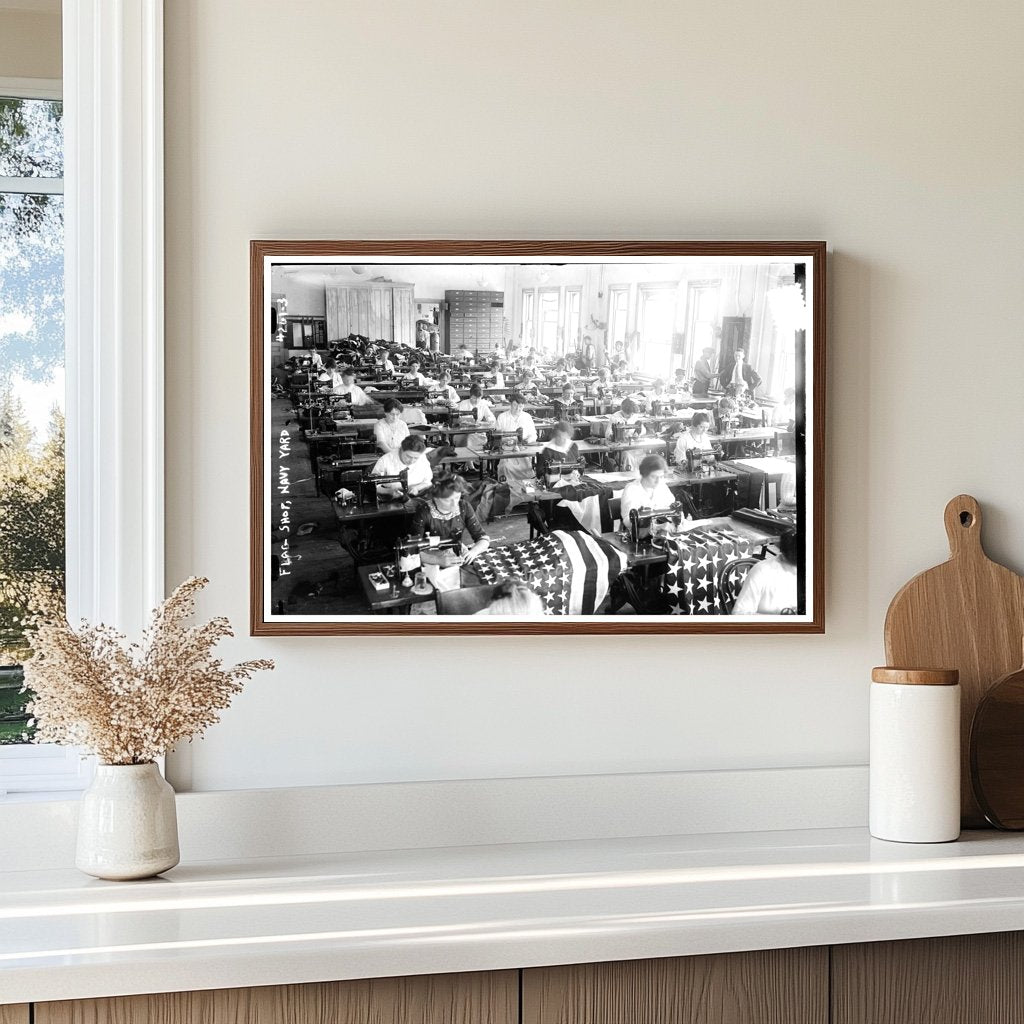 1917 Navy Yard Flag Shop: A WWII Era Scene