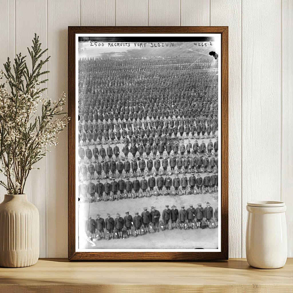 Historic Gathering of 2,500 Recruits at Fort Slocum