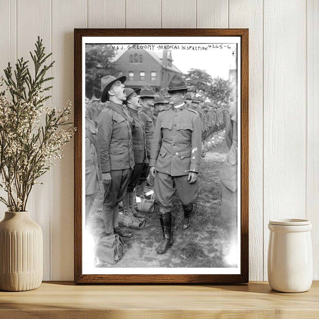 1917 Military Medical Inspection Moment