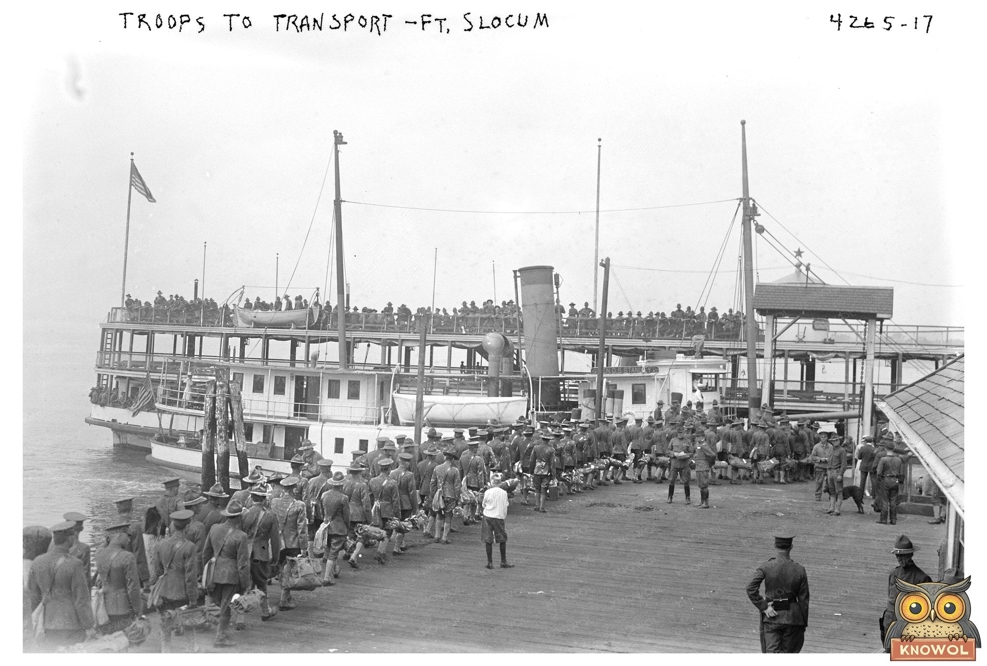 1917 Troops Departing Fort Slocum, New York