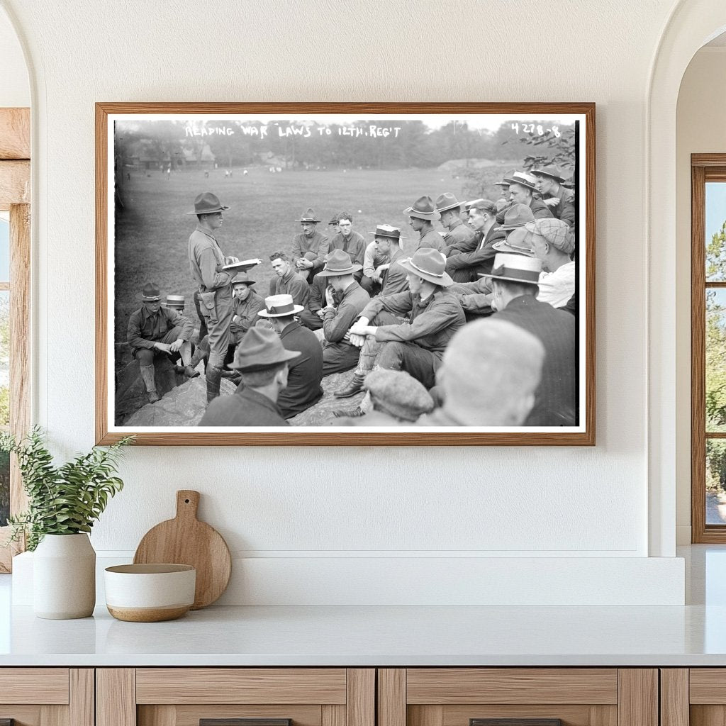 1917: Enforcing War Laws to 12th Regiment Soldiers