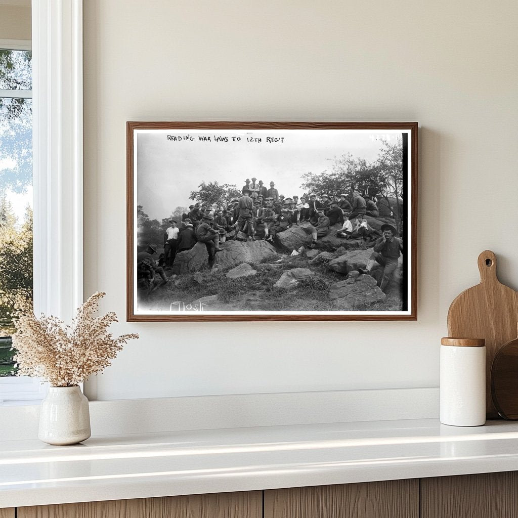 1917 Military Reading: War Laws for 12th Regiment