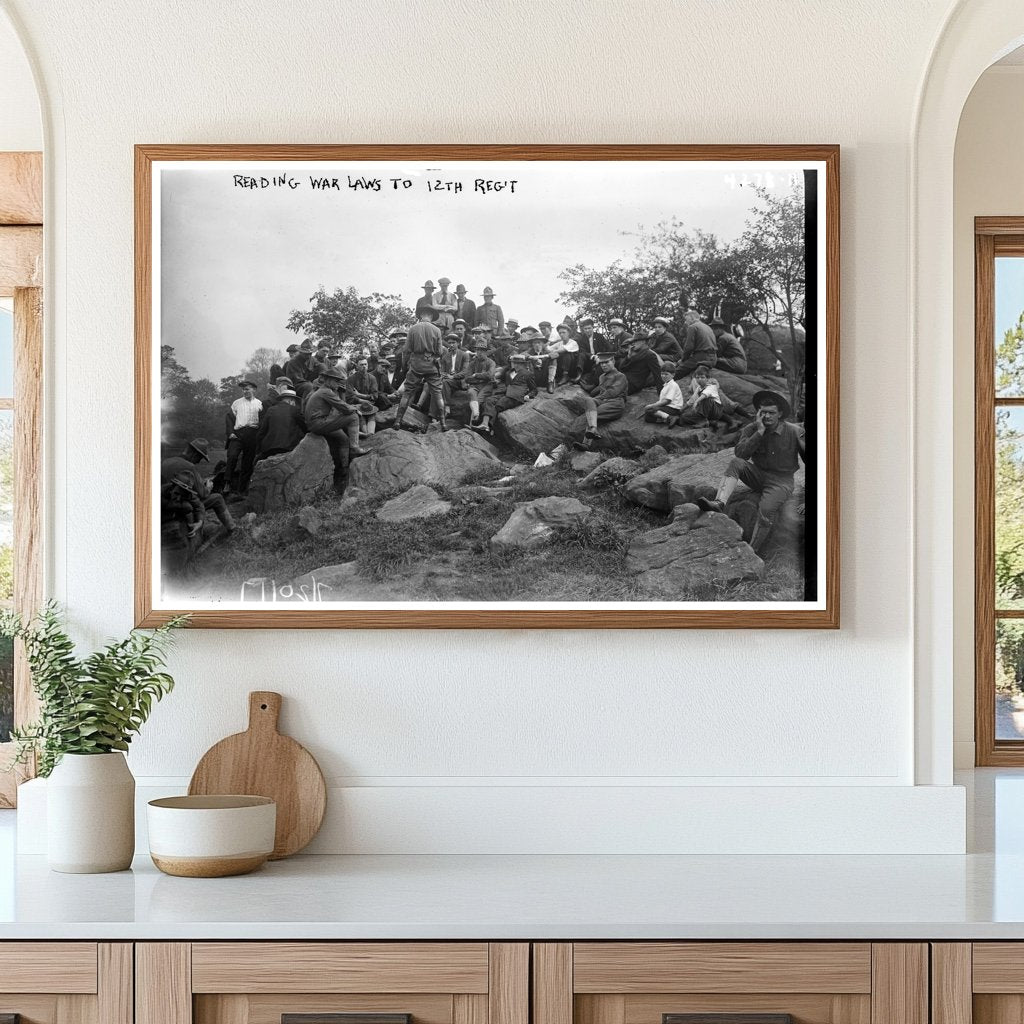 1917 Military Reading: War Laws for 12th Regiment