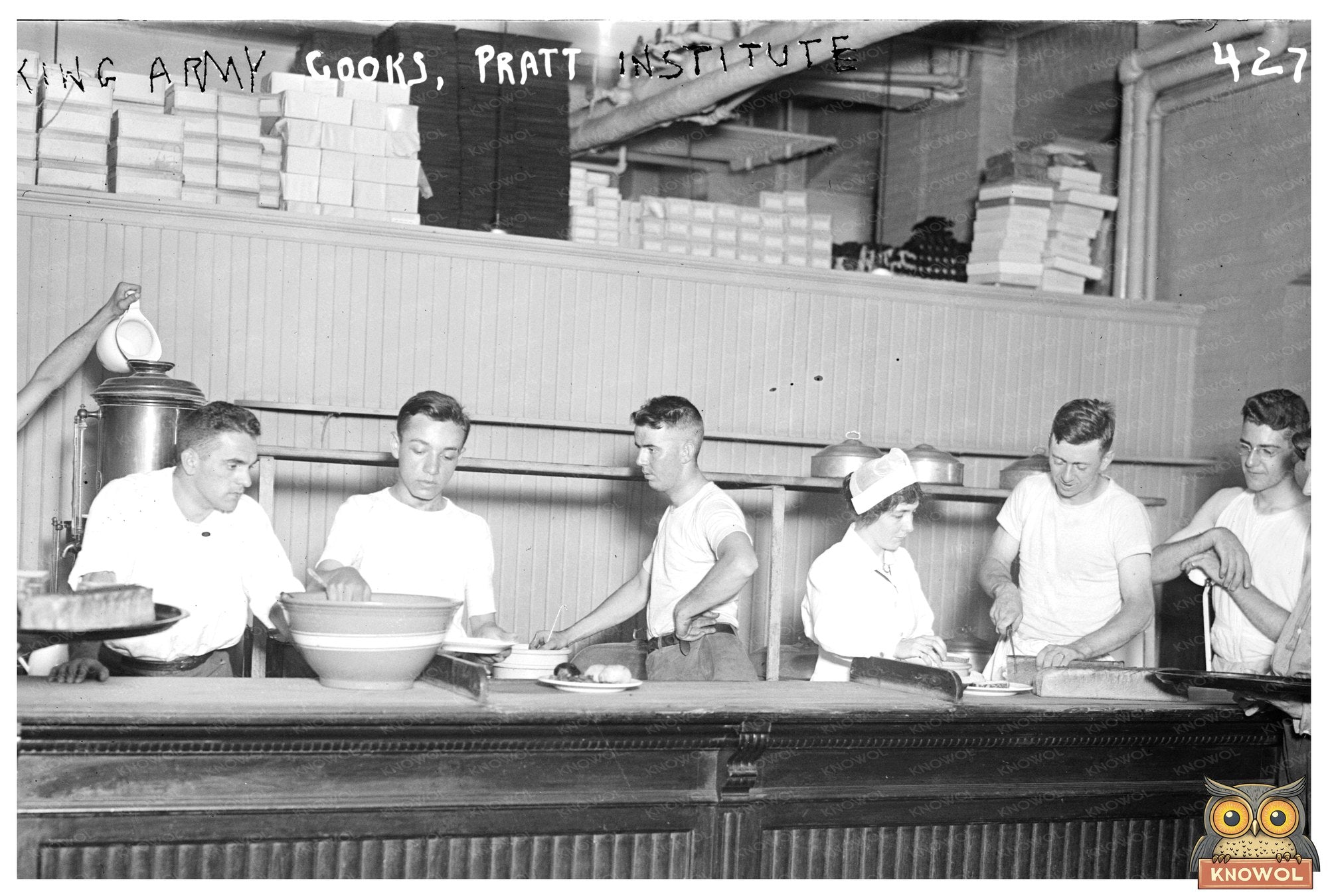 Training Army Cooks at Pratt Institute, 1915-1920