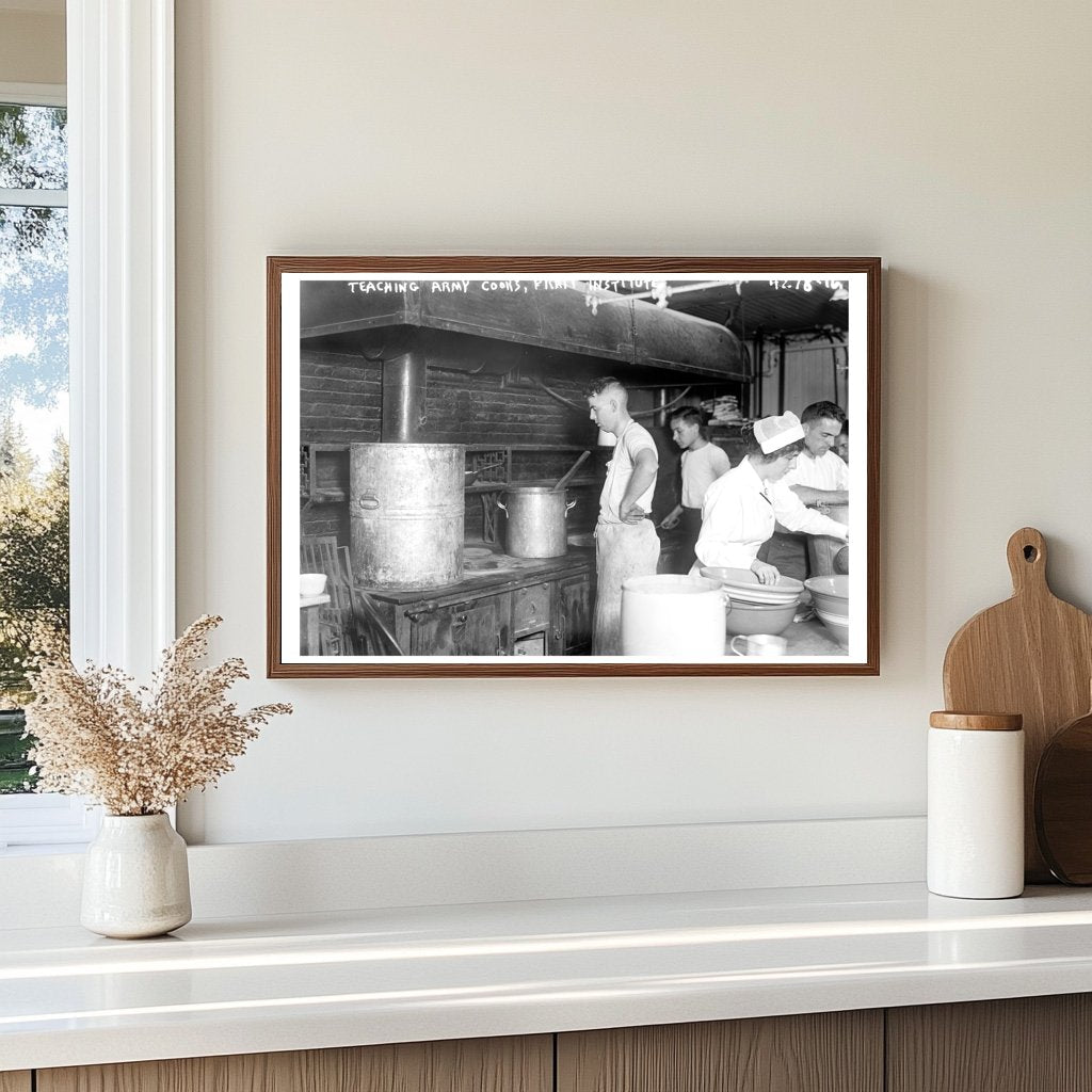 1917 Army Cooks Training at Pratt Institute