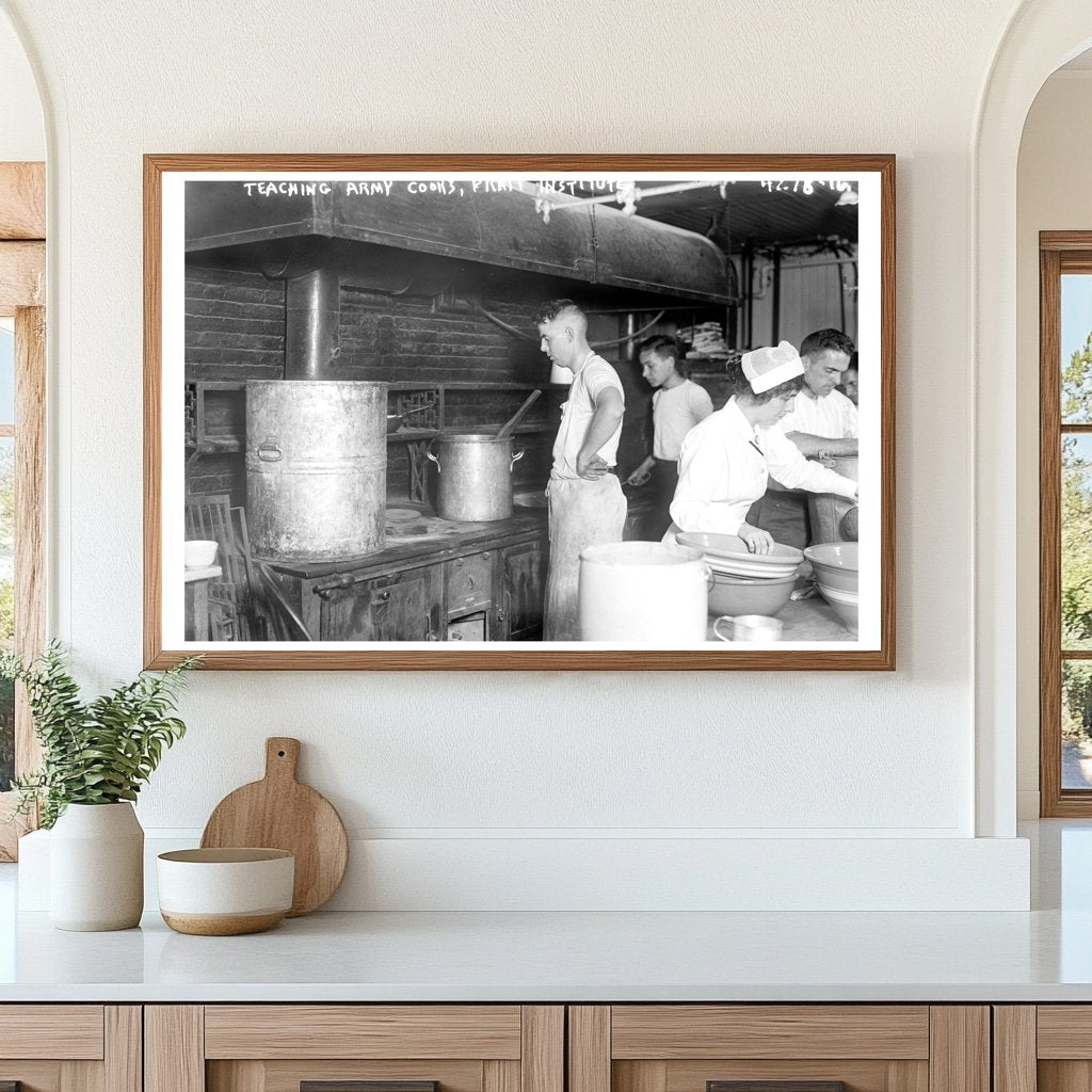 1917 Army Cooks Training at Pratt Institute