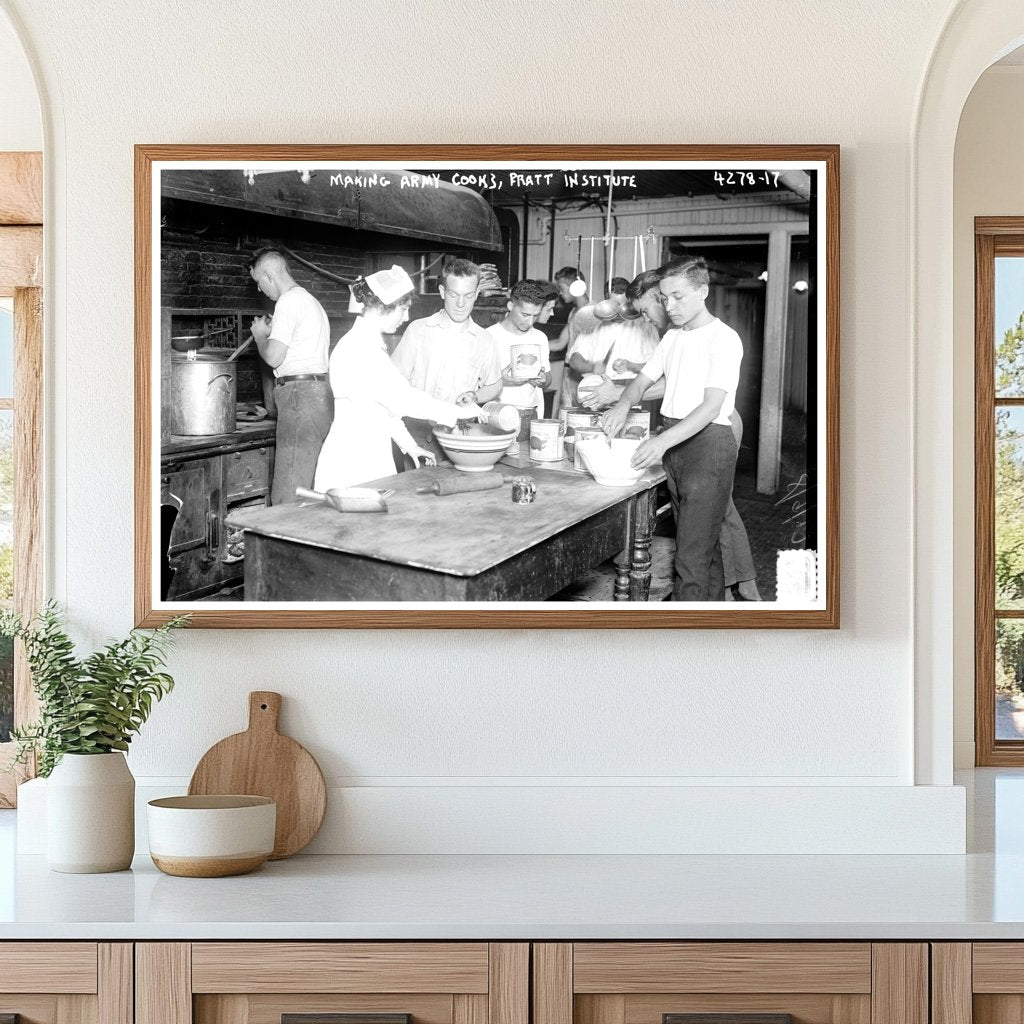 Training Army Cooks at Pratt Institute, 1917