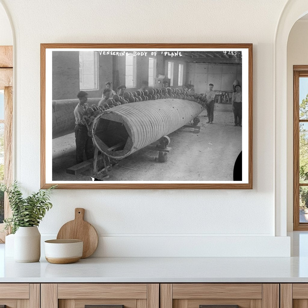 1917 World War I Aircraft Veneering Process