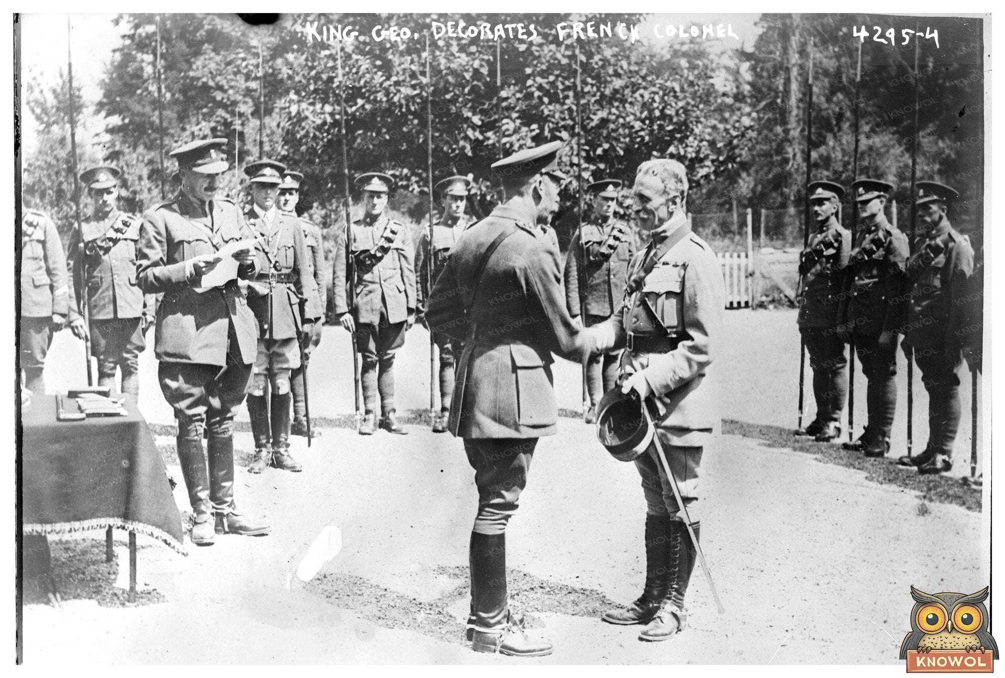 1917: King George V Honors French Colonel in WWI