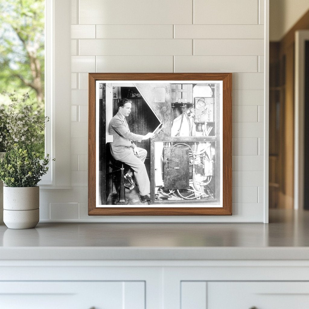 1927 Portrait of a Photography Pioneer at Work