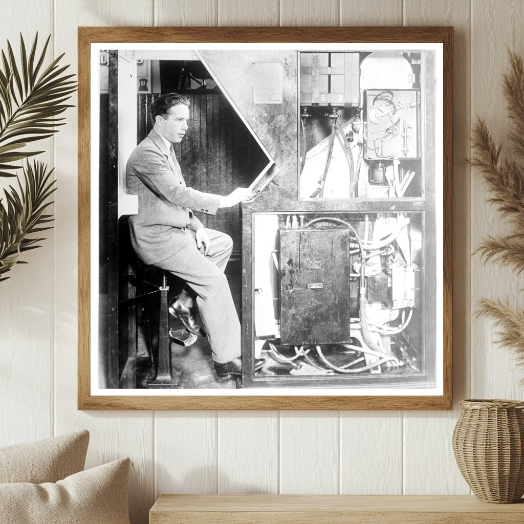 1927 Portrait of a Photography Pioneer at Work