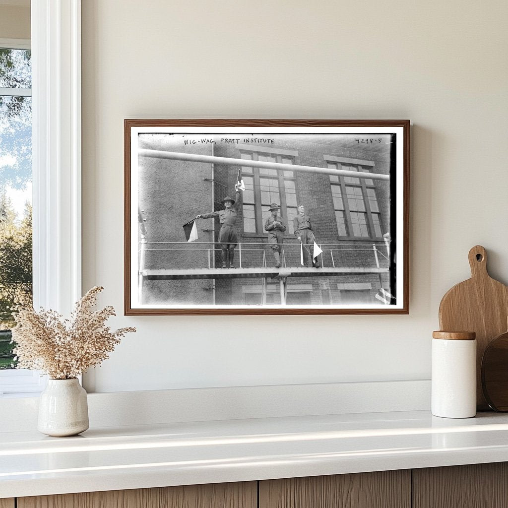 1917 Signal Corps Training: Wig-Wag Communication Drill