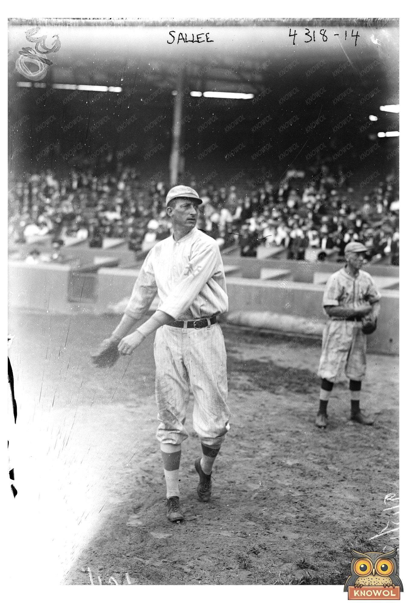 1917 Slim Sallee: Vintage New York Baseball Star