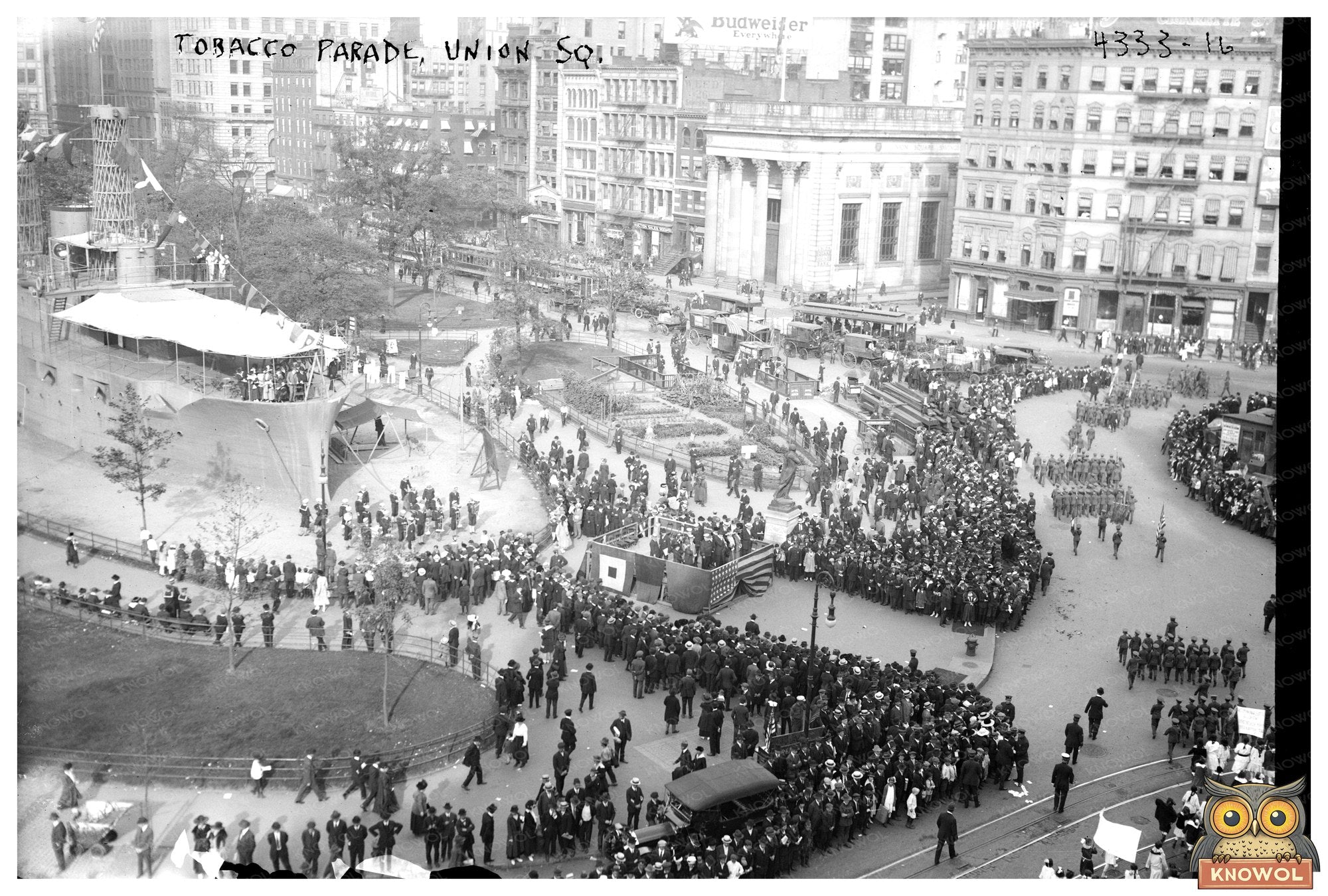 Tobacco Parade Celebration in Union Square, 1917