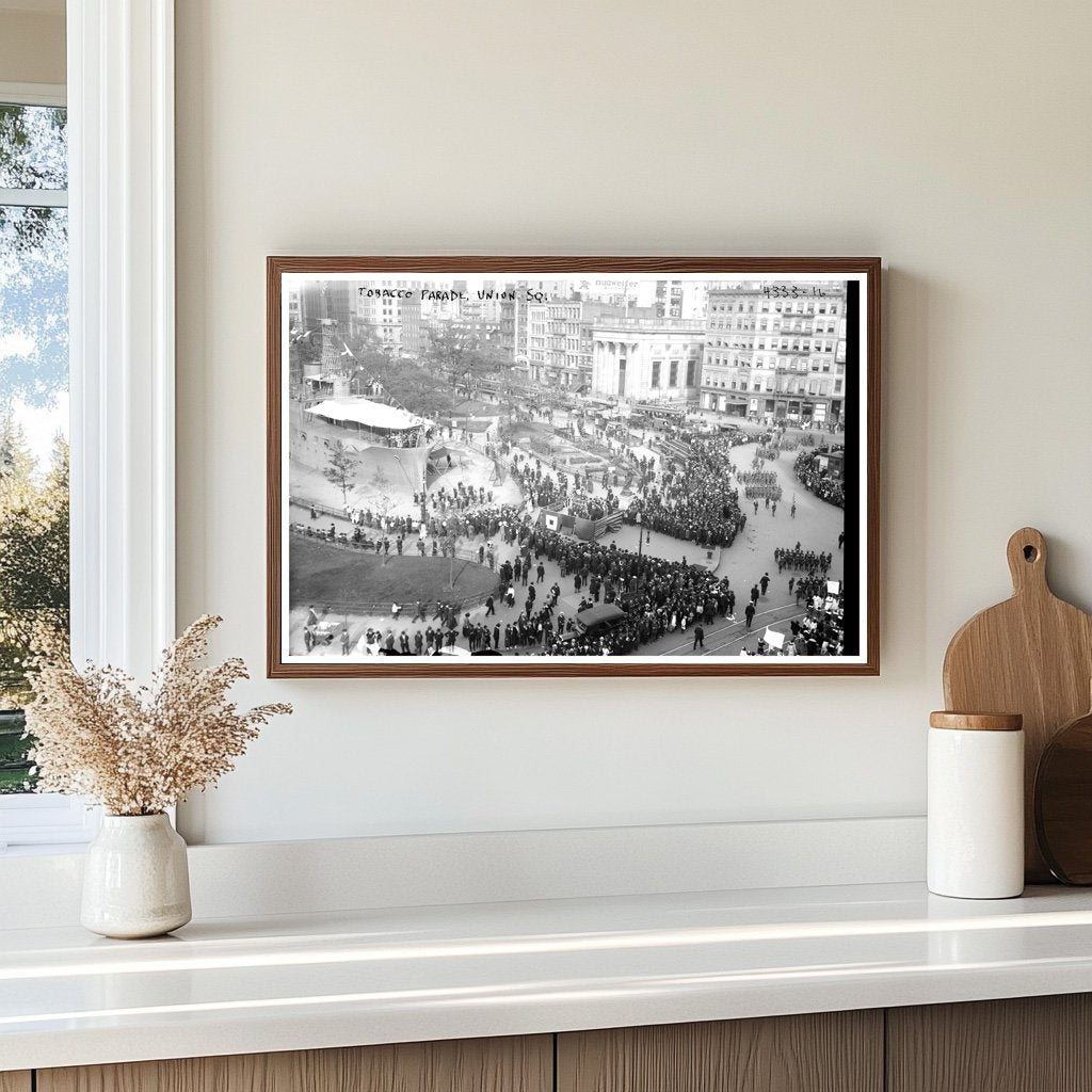 Tobacco Parade Celebration in Union Square, 1917