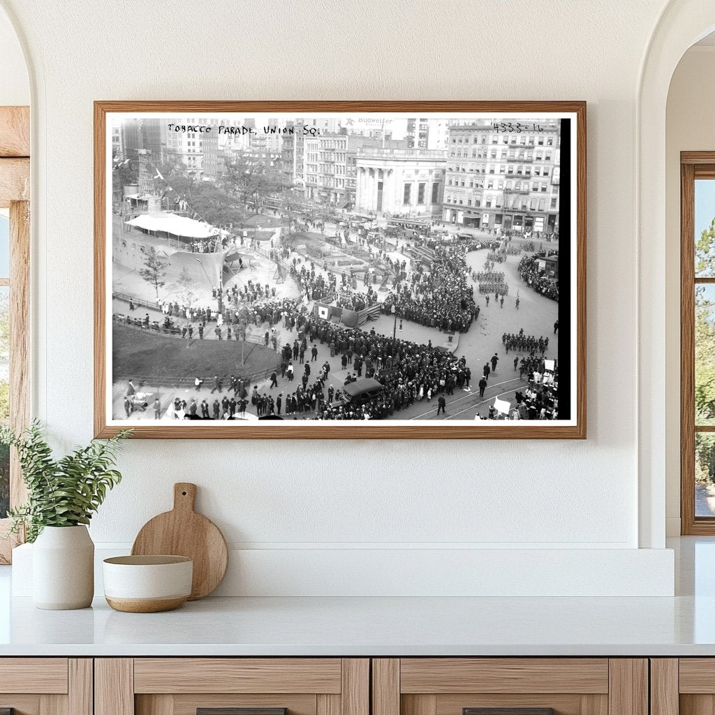Tobacco Parade Celebration in Union Square, 1917