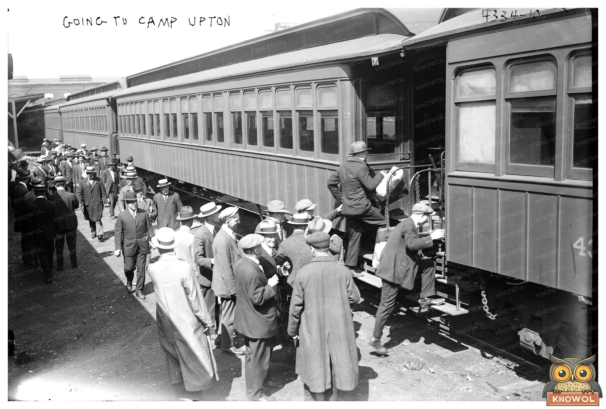 1917 Departure for Camp Upton: A Historic Journey