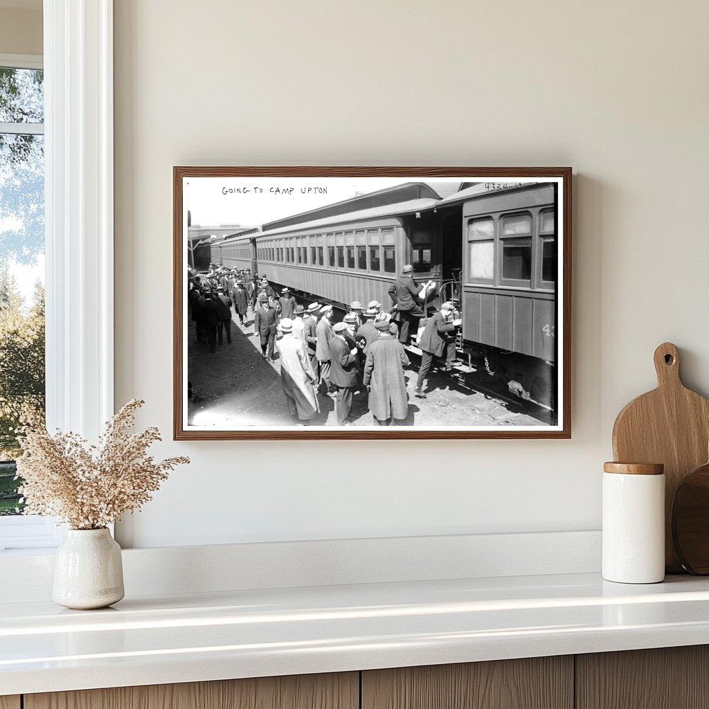 1917 Departure for Camp Upton: A Historic Journey