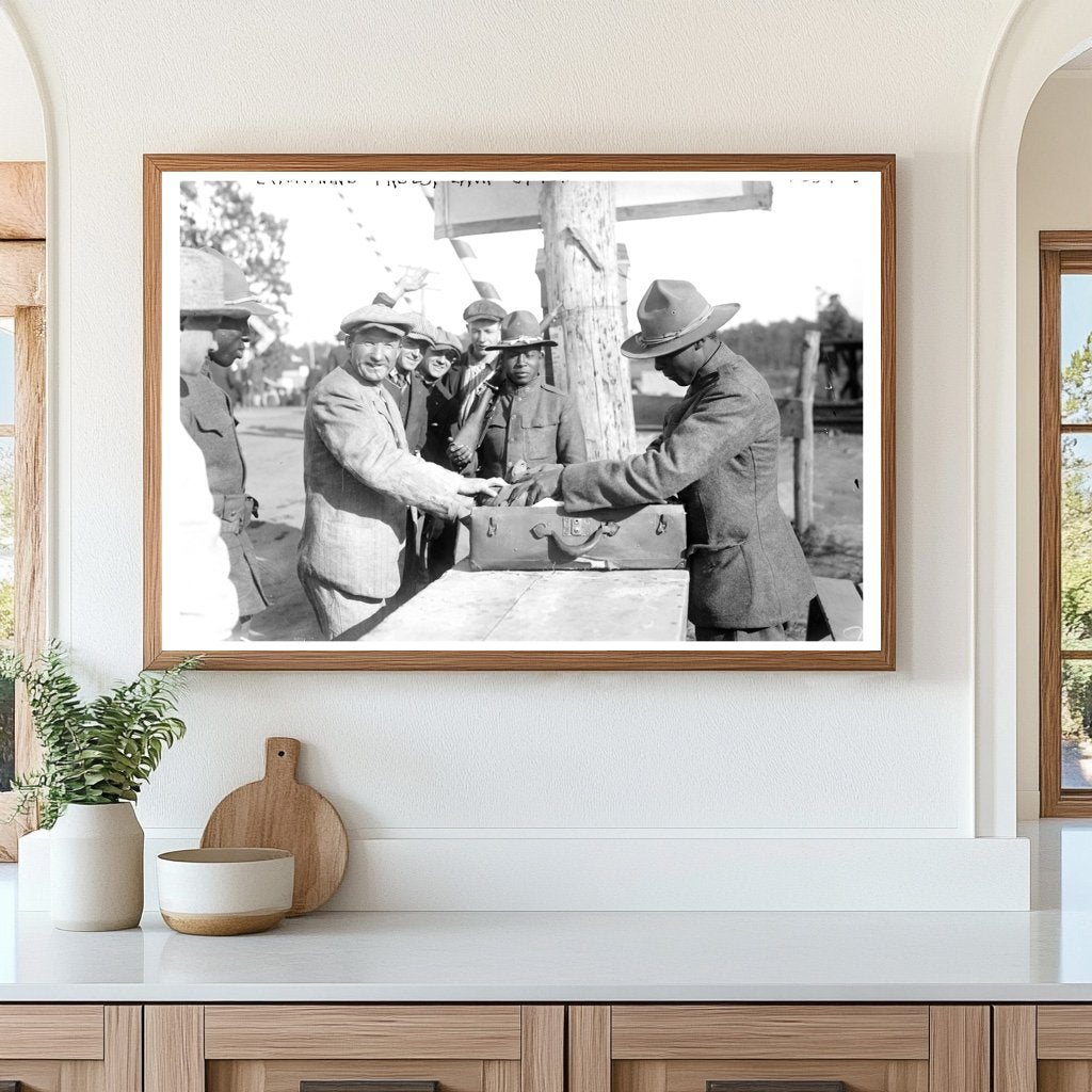 1917 Soldiers Unpacking Supplies at Camp Upton