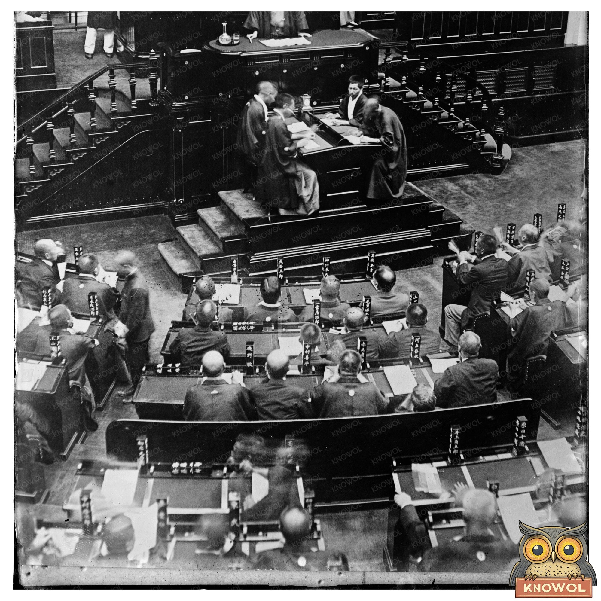 Historic Tokyo Diet Session: Early 20th Century Politics