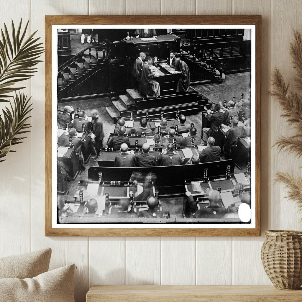 Historic Tokyo Diet Session: Early 20th Century Politics